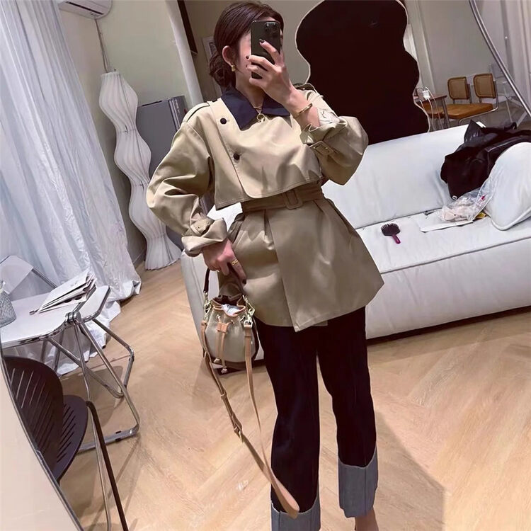 New in early autumn! [Yayiro] generous color matching niche design windbreaker 2253# GYJ