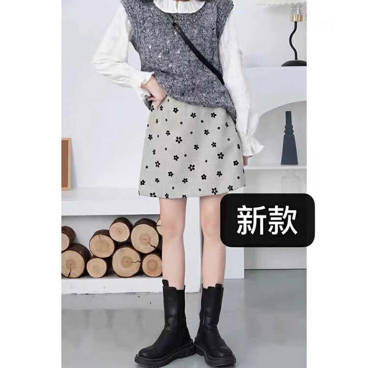 New in autumn!【Queen QUEEN】Fashion and slim printed skirt A592180# OZQ