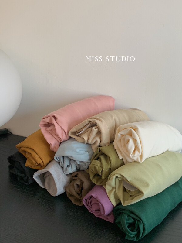 [MISS Mi Sijia] Korean version of all-match simple basic base long-sleeved T-shirt Y8901