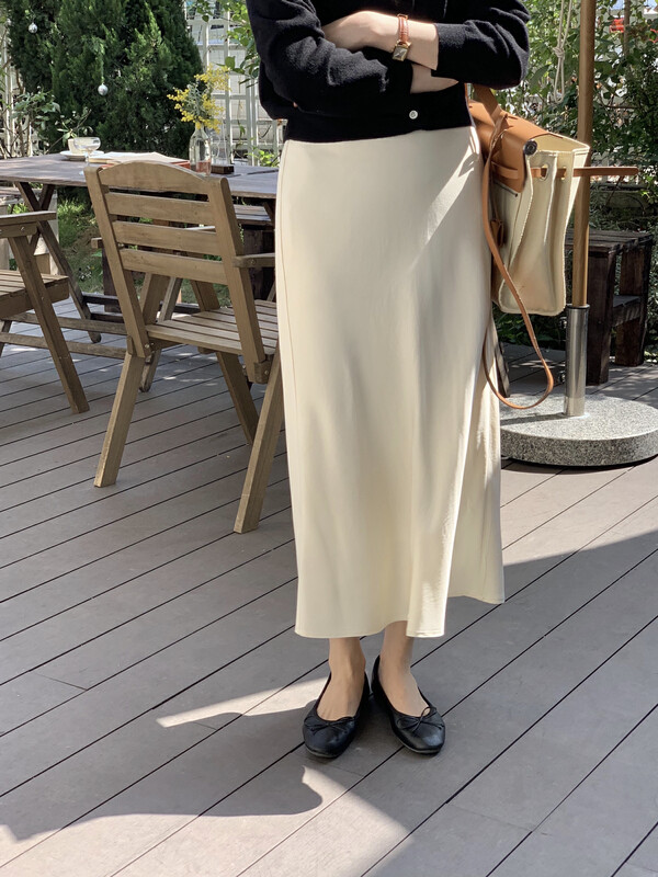 【T.G】Solid color simple all-match skirt 17092t# CLS