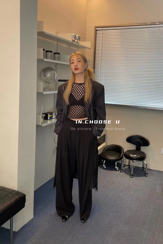 【IN.CHOOSE U】Handmade vest hook line vest 66323# CQW