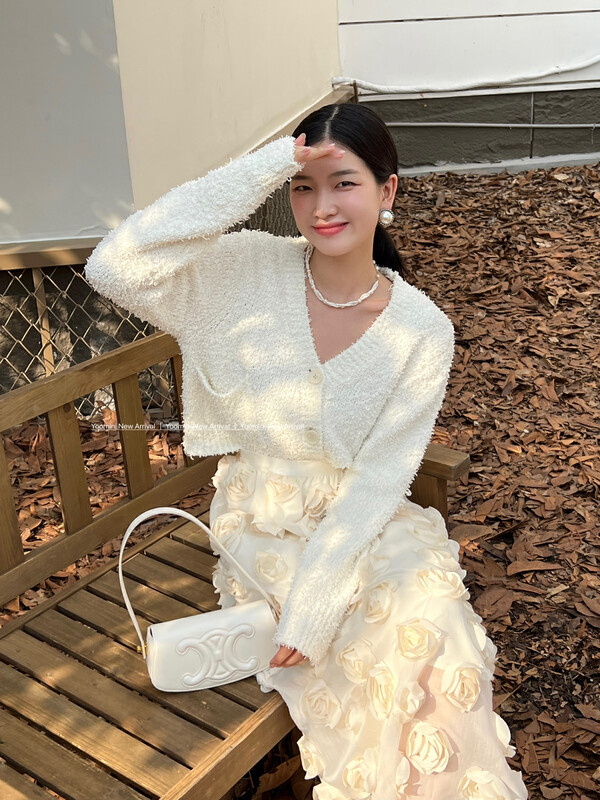 New in autumn! [YOOMINI] Xiaoxiang style comfortable all-match long-sleeved warm sweater Q13680-W# WPL