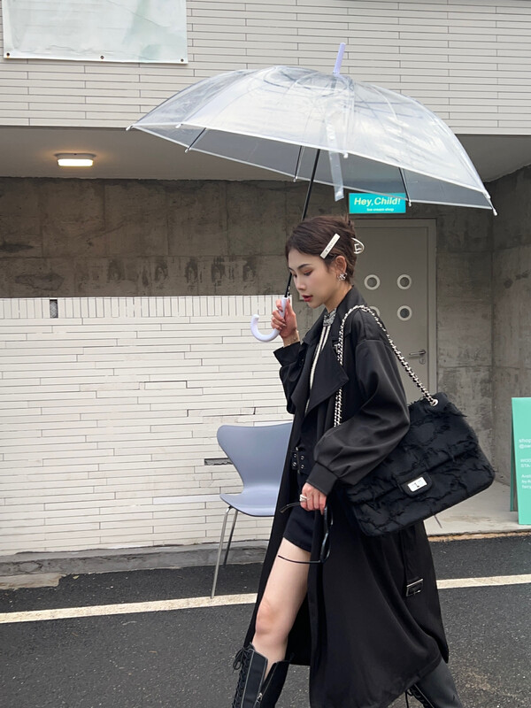 Autumn is new! [FEIMAO (YIMAO)] Korean style fashion double-breasted trench coat (with detachable belt) Z-4590# LSL