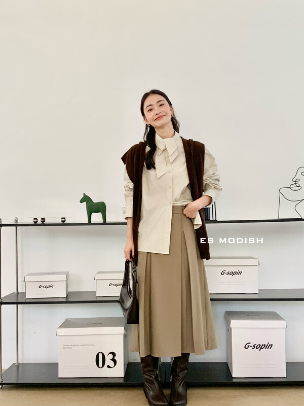 New in early autumn! [es modify] foreign Korean fashion versatile shawl (30% wool) bl1868 # cqw
