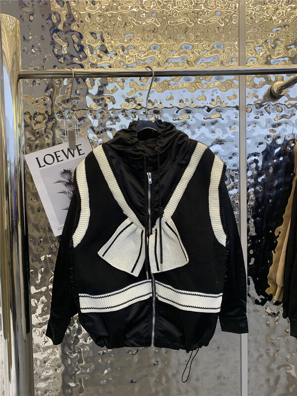 Autumn is new! [Yayiro] bow color matching all-match short coat 2733# GYJ