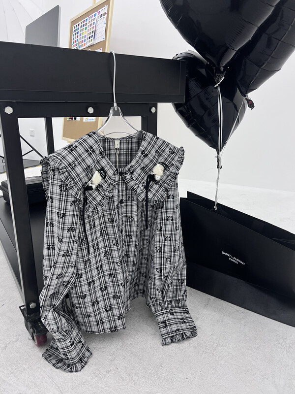 [FEI MAO] Plaid Sweet and Gentle Shirt Z-8413