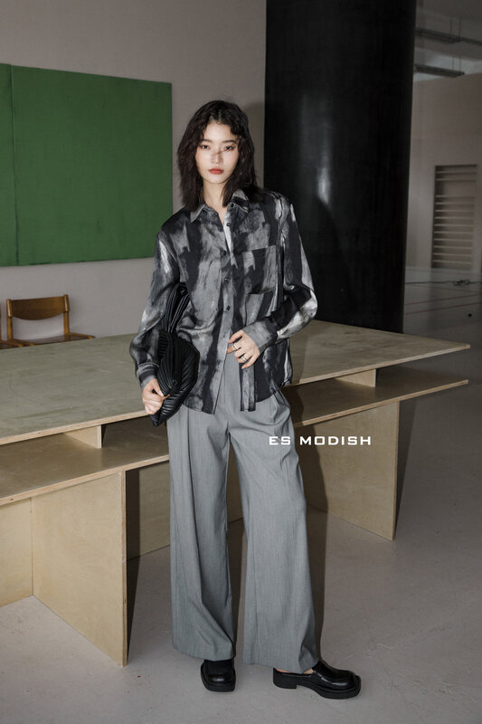 New in early autumn!【ES MODISH】All-match wide-leg simple trousers SL1827# CQW