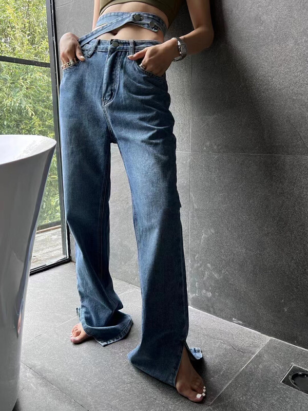 [MI] New Korean style slit jeans in autumn style 1192# PCZ