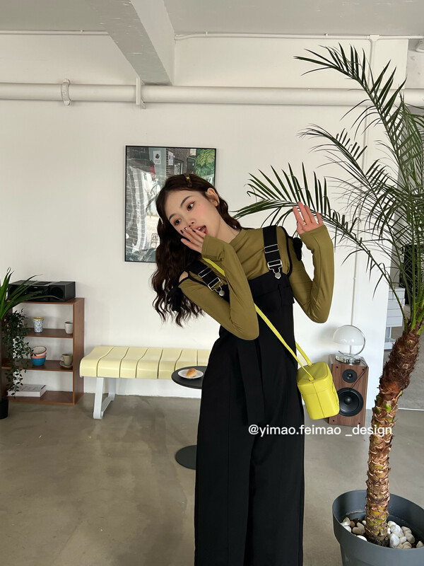 【FEI MAO】Korean Pure Desire Bottoming Shirt (Off-shoulder Bow) Z-8557# LSL