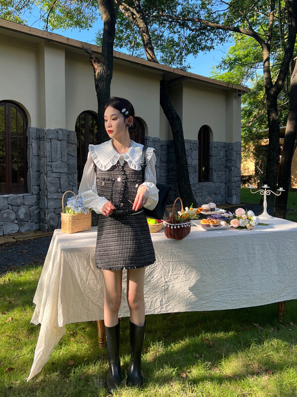 New in autumn! [FEIMAO (YIMAO)] Comfortable vest + slim all-match skirt suit YM-8469# LSL