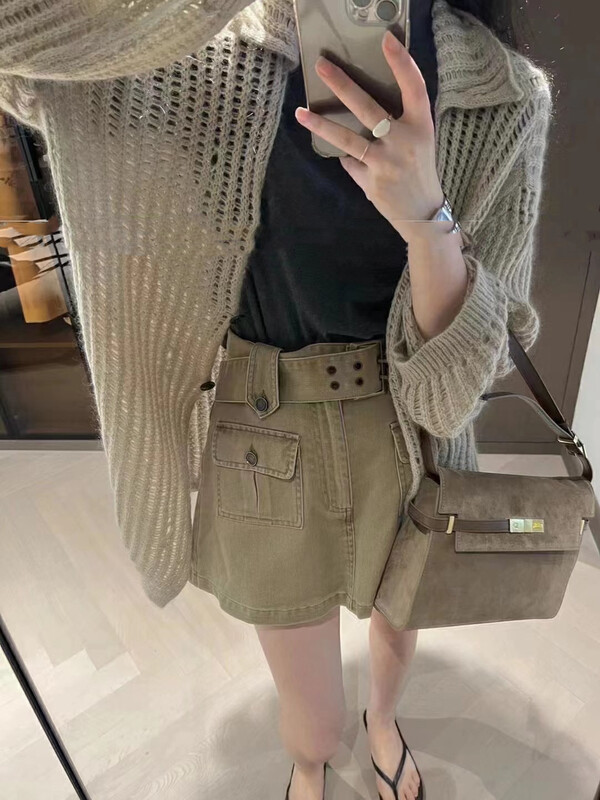 New in autumn! [MI] Korean version loose all-match knitted cardigan 1530# PCZ