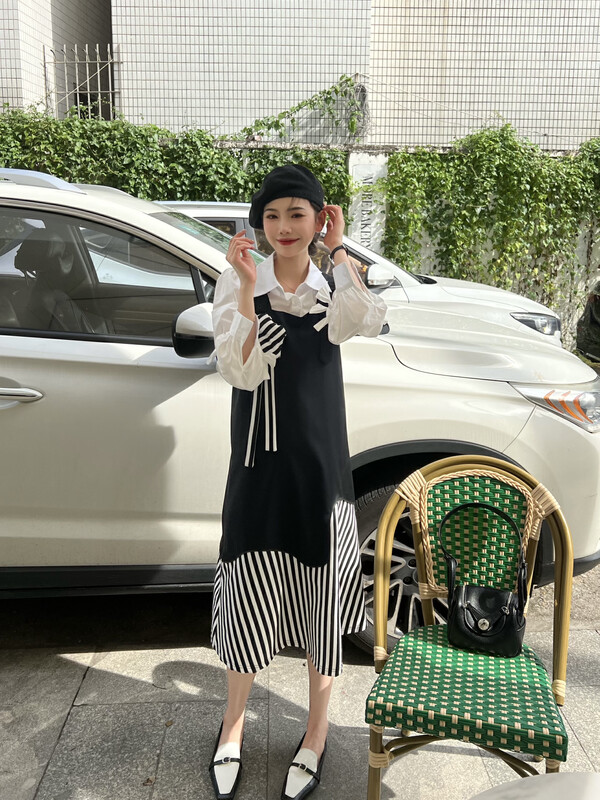 New in early autumn! [FEIMAO (YIMAO)] Korean version of the fashion niche design bow shirt YM-8300# LSL