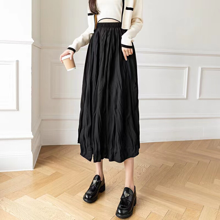 New in autumn! [QUEEN QUEEN] Loose and simple all-match skirt A6982# OZQ