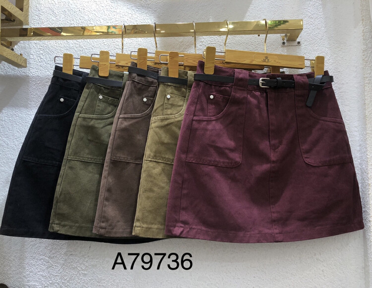 New in autumn! [Queen QUEEN] High waist pleated all-match skirt (with belt) A79736# OZQ