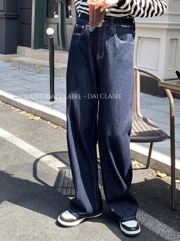 Autumn models are new! [Strictly selected by buyers - Dai Jiaer] Korean style all-match thin wide-leg jeans 91091# CL