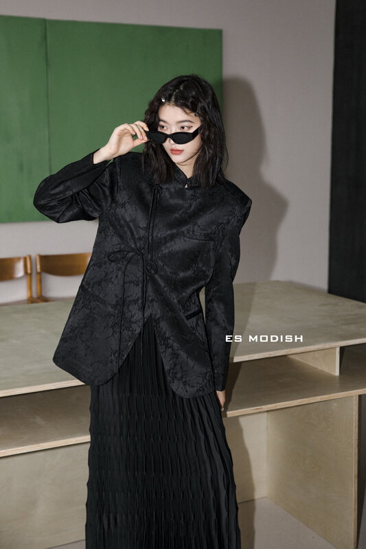 New in early autumn!【ES MODISH】National style retro elegant all-match suit JK1785# CQW