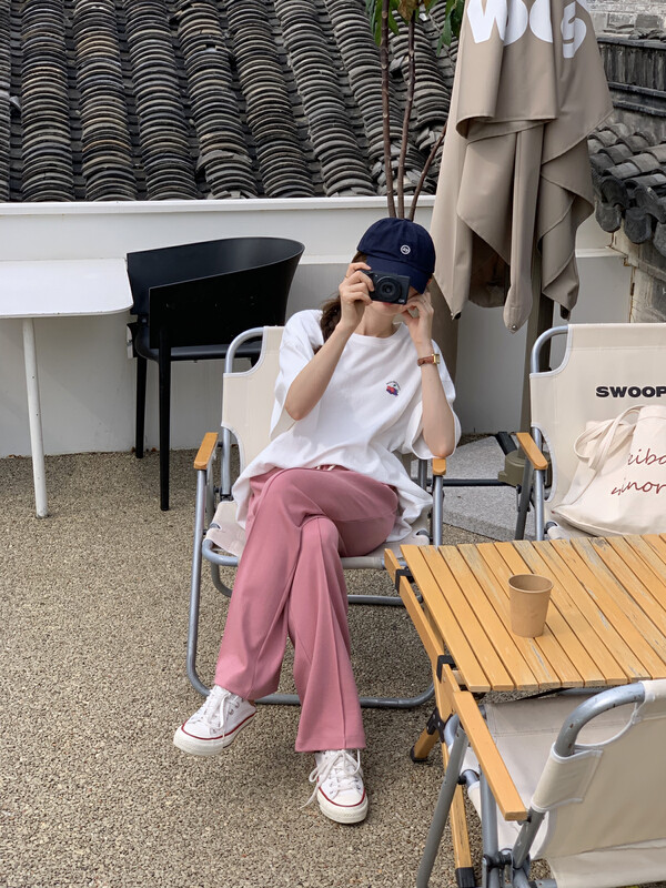 New in early autumn!  【T.G】Casual simple ins style printed pullover short-sleeved T-shirt 18025# CLS