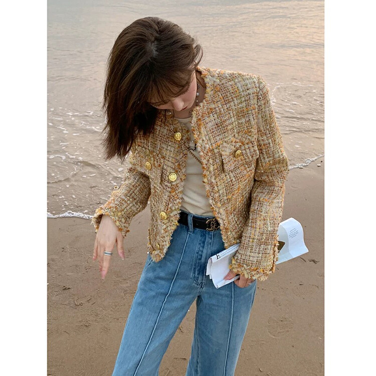 Autumn is new!【KIKI STUDIO】French style French short coat 6709# HJY