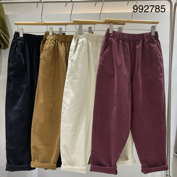 New in autumn! [TWENTY printed wood] elastic waist harem comfortable all-match casual pants 992785# L