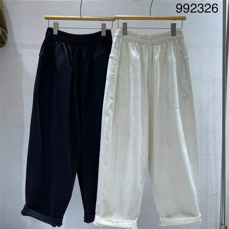 New in autumn! [TWENTY printed wood] loose and comfortable all-match casual pants 992326# L