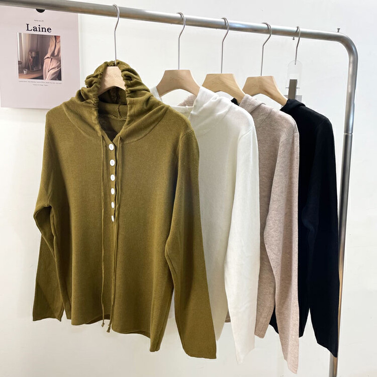 New in autumn! [Fire Music] Simple solid color hooded sweater 7012# WTT