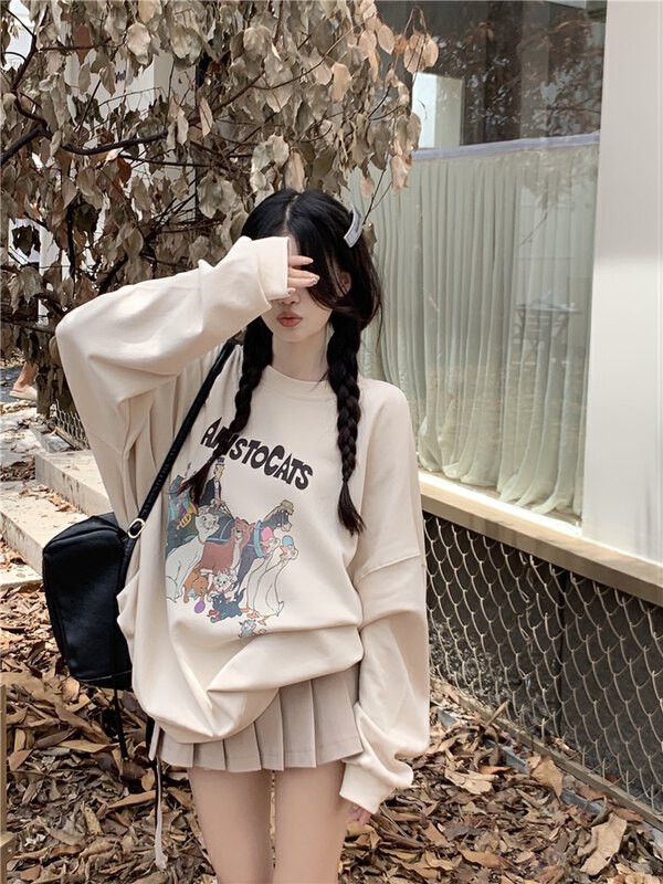 New in autumn! [SUSAN] Korean cartoon print sweater 81615# LSW