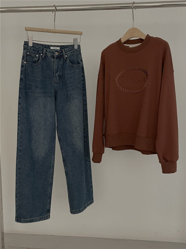 New in autumn!【FEIDING】Korean version of old retro straight jeans YS1-6511# CLS
