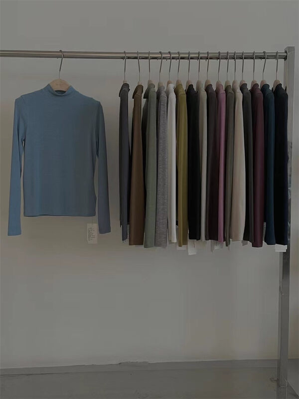 New in autumn! [FEIDING] Basic all-match fashion long-sleeved bottoming shirt 5881# CLS