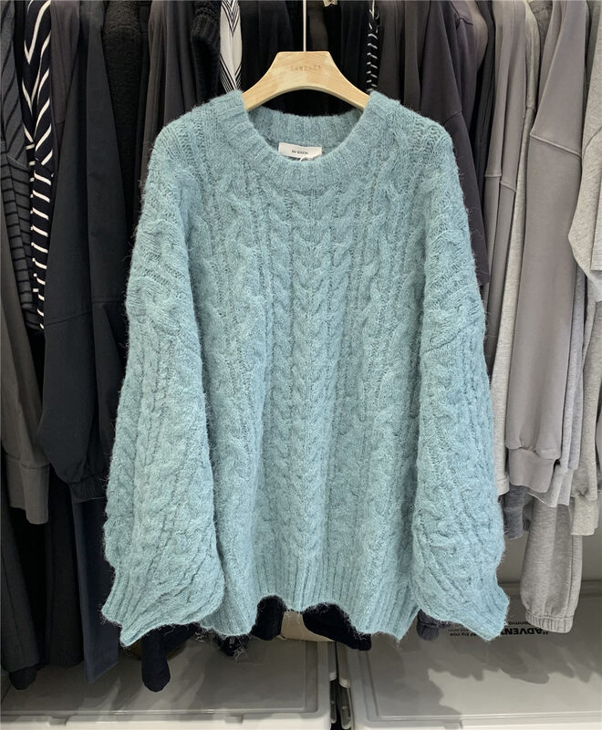 Autumn is new! [SANBARA] Round neck loose version can be worn in the north and south of the comfortable and versatile warm sweater 67005# LSW