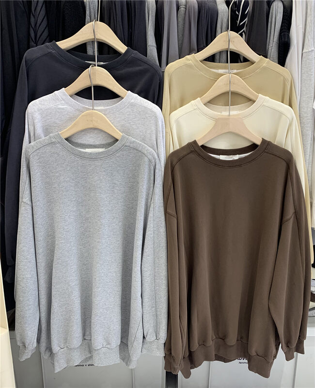 New in early autumn! [SANBARA] Basic clean round neck all-match sweater 9770# LSW