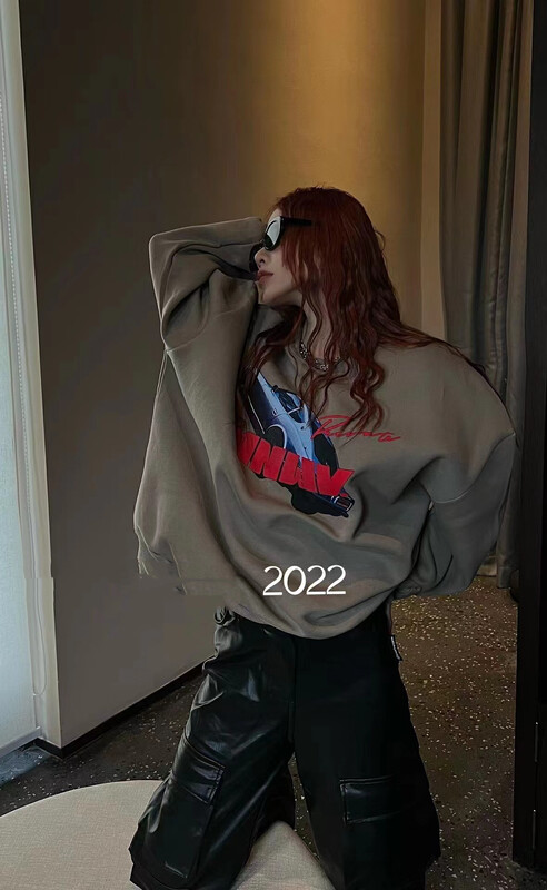 [RAINBOW] Explosive car icon back printed sweater 08532