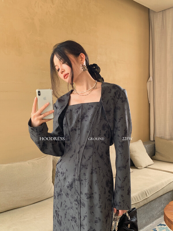 Autumn is new! [Fire HOODRESS] Advanced custom color double-strand line suit + suspender dress suit 22371# JHY