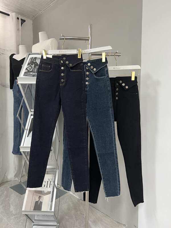 New in autumn!  【M8 Denim】High waist slim fit casual jeans 52623# JHY