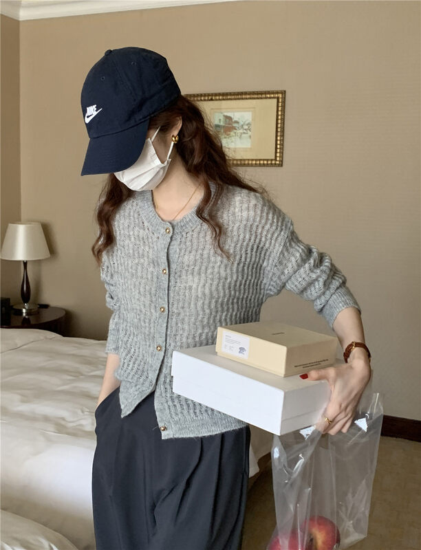 New 11 colors for autumn!【FEIDING&NEW POST】Casual all-match skin-friendly and comfortable knitted cardigan NP328# CLS