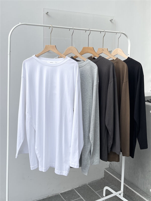 New in early autumn! [SANBARA] Korean version of the pullover round neck long-sleeved T-shirt 9681# LSW