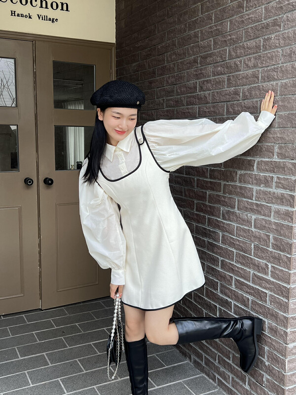 New in early autumn! [TABMINI] gentle temperament puff sleeve shirt Q11107-G# WPL
