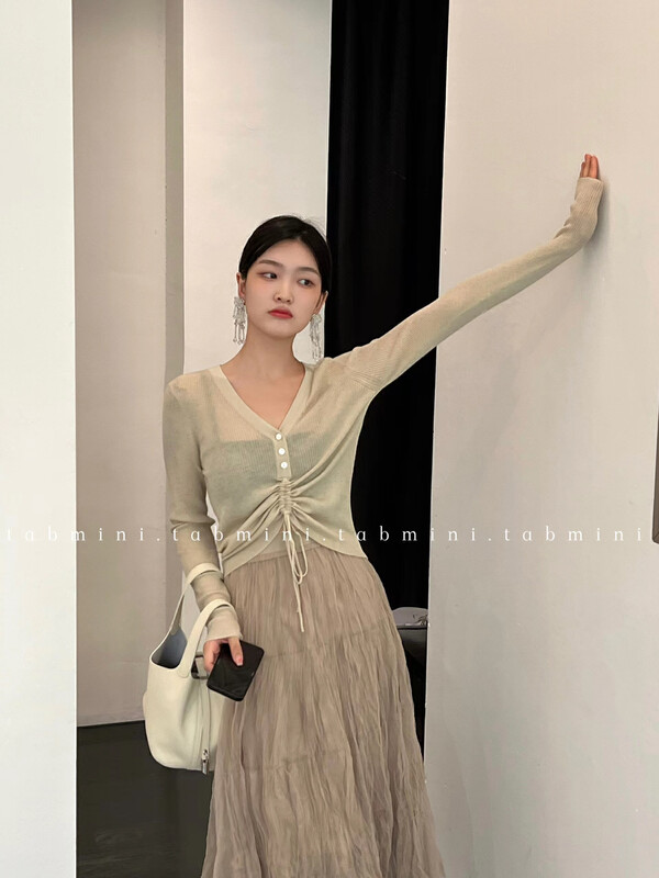 New in autumn! [TABMINI] Simple solid color all-match knitted sweater (including 33% wool) Q15271-A# WPL
