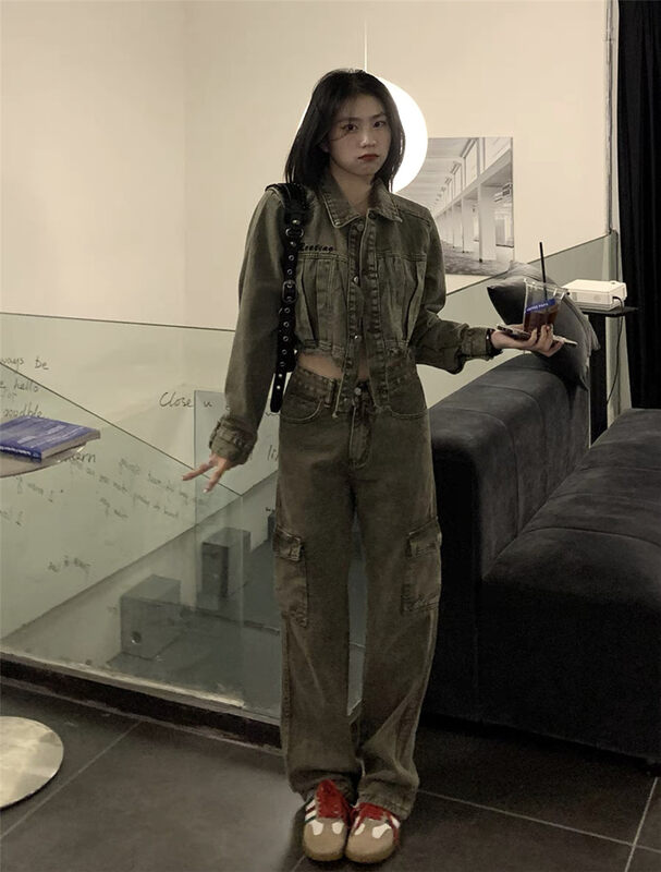 New in early autumn!【LAB EEDA】tooling design loose jeans K242# OZQ