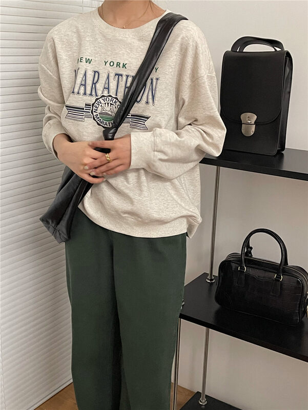 【FEIDING&NEW POST】Korean version all-match alphabet casual sweater NP868-G1# CLS