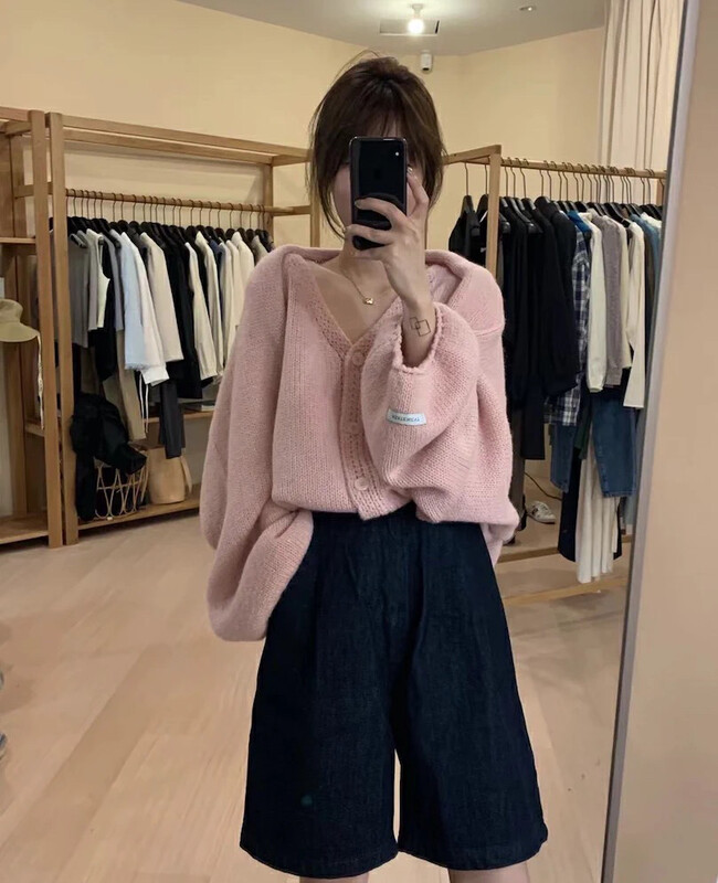 【ING】Gentle temperament commuter two-piece sweater suit T8335