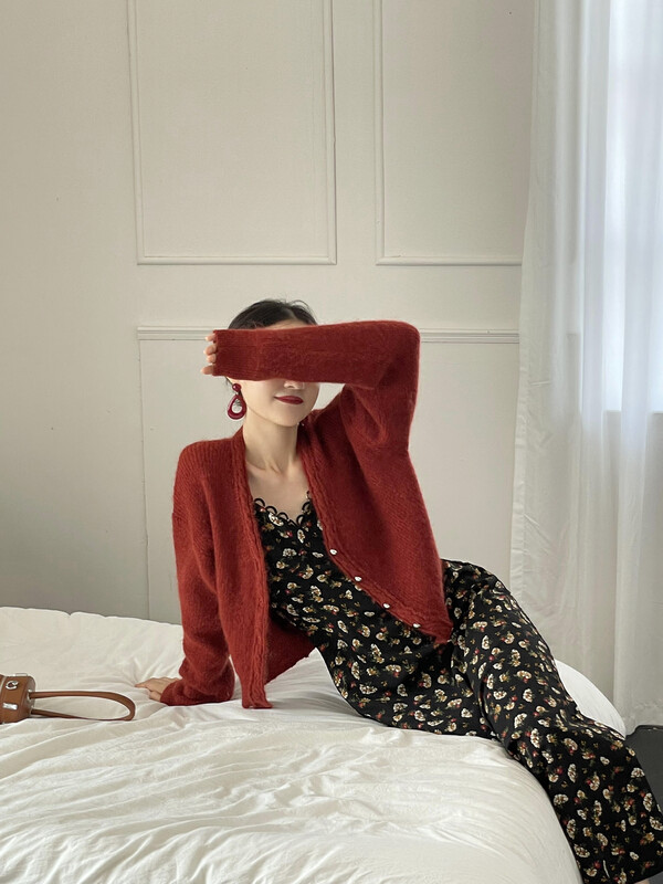 New in early autumn! [TABMINI] V-neck casual temperament all-match warm sweater Q15222-A# WPL