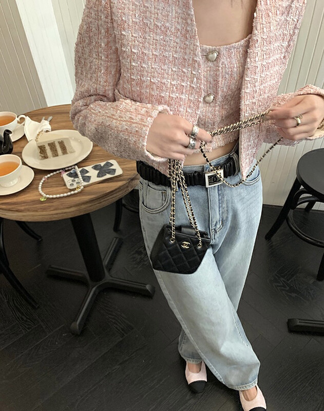[ALLA EMELIA] Niche Haute Couture Small Fragrance Sling Jacket Two-piece Suit T2128