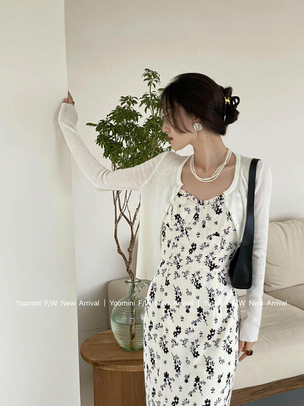 New in early autumn! [YOOMINI] Simple solid color all-match knitted cardigan Q13664-S# WPL