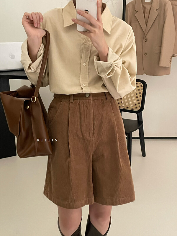 【KITTIN】Korean Style Cotton Corduroy Casual Pants 9159# FHX
