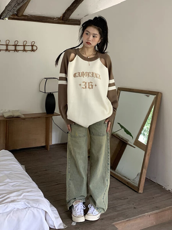 New in autumn!【LAB EEDA】Fashionable casual retro washed jeans K3588# OZQ
