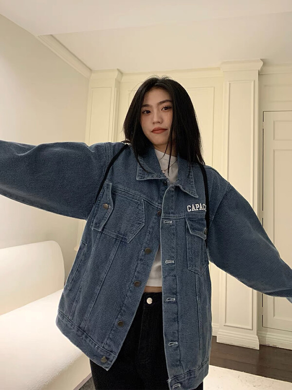 New in autumn! [LAB EEDA] Fashion casual embroidered breasted denim jacket A4236# OZQ
