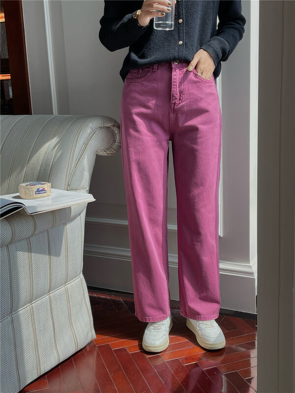 7 color straight tube!  【FEIDING】Korean style all-match slim jeans YS3-6212# CLS