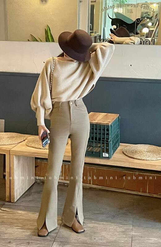 New in autumn!【TABMINI】Fashionable and slim solid color jeans Q11196-M# WPL