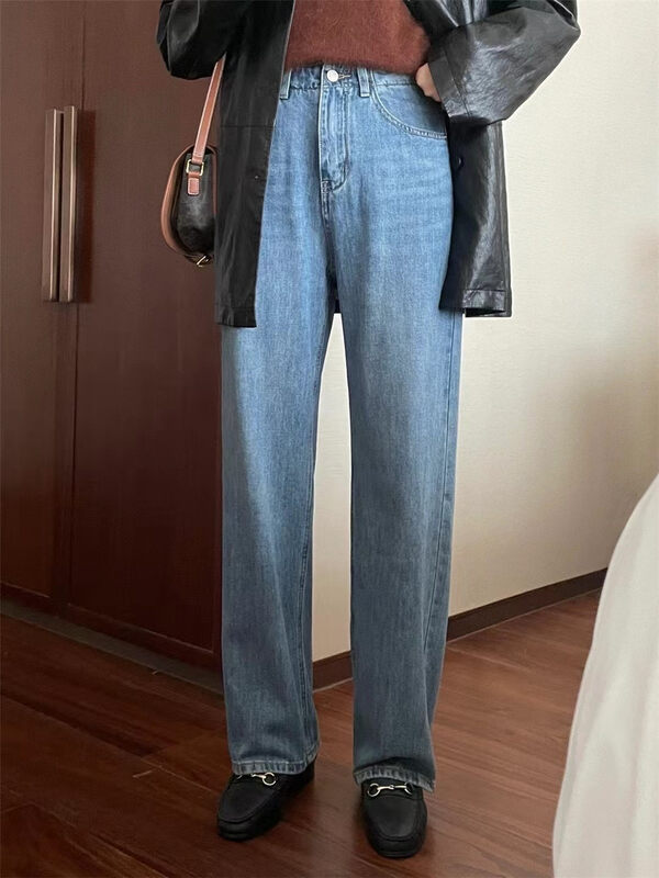New in autumn!【FEIDING】Korean version all-match straight jeans YS2-6221# CLS