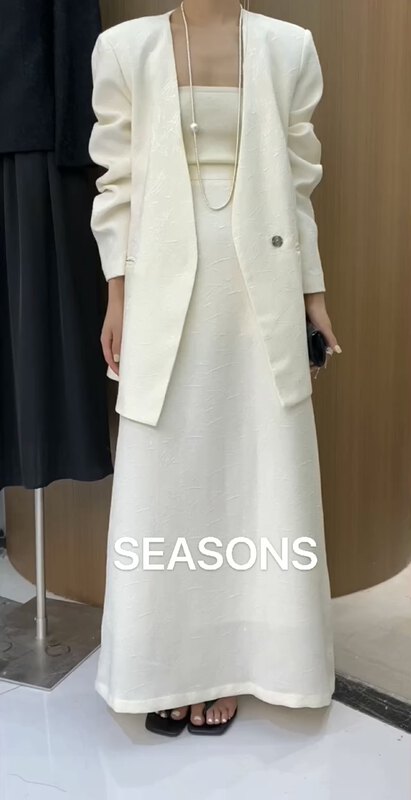 New in autumn!【SEASONS】Jacquard High Waist Skirt 66165-2# XYJ